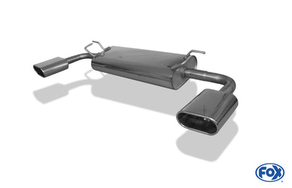 Suzuki Grand Vitara JT - 5-Türer Endschalldämpfer quer Ausgang rechts/links - 160x80 Typ 52 rechts/links