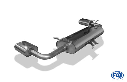 Suzuki Grand Vitara JT - 5-Türer Endschalldämpfer quer Ausgang rechts/links - 160x80 Typ 52 rechts/links