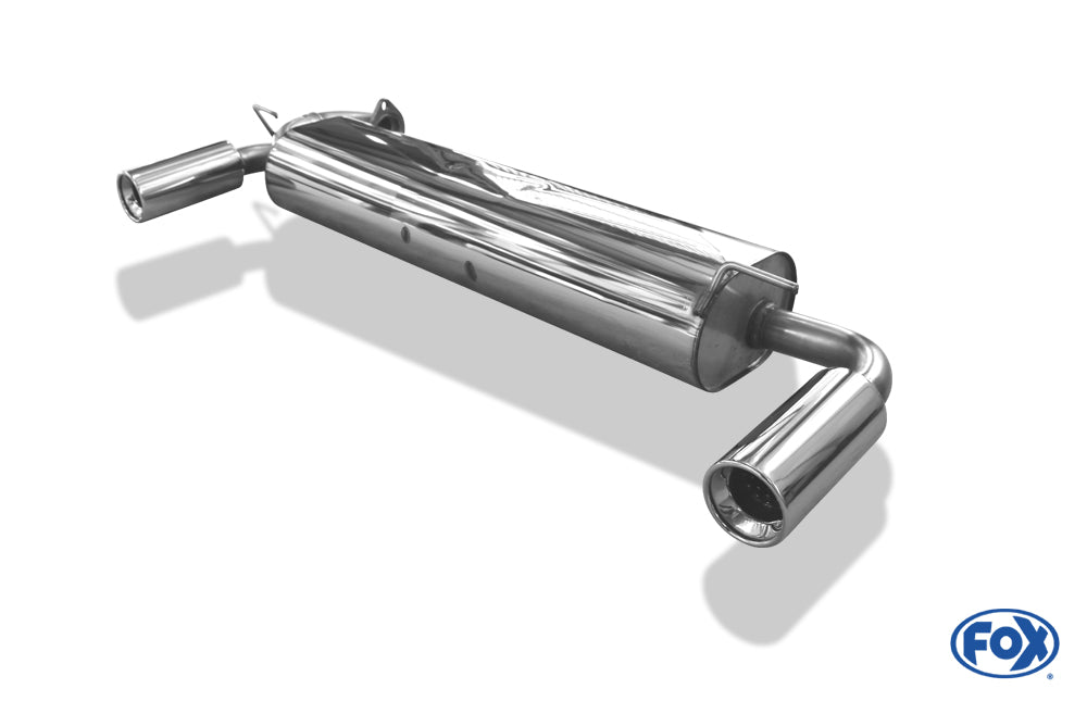 Toyota MR2 Typ W1 Endschalldämpfer quer Ausgang rechts/links - 1x90 Typ 13 rechts/links