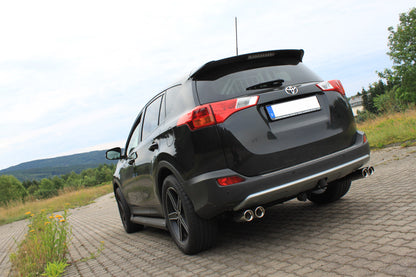 Toyota RAV 4 IV Endrohrsystem rechts/links passend auf FOX-Mittelschalldämpfer - 2x80 Typ 17 rechts/links