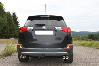 Toyota RAV 4 IV Endrohrsystem rechts/links passend auf FOX-Mittelschalldämpfer - 2x80 Typ 17 rechts/links