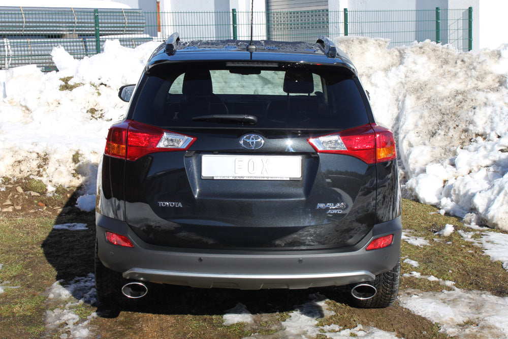 Toyota RAV 4 IV Endrohrsystem rechts/links passend auf original Mittelschalldämpfer - 140x90 Typ 44 rechts/links