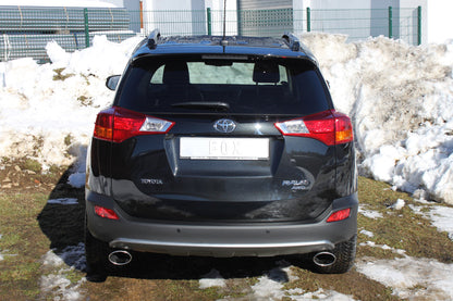 Toyota RAV 4 IV Endrohrsystem rechts/links passend auf original Mittelschalldämpfer - 140x90 Typ 44 rechts/links