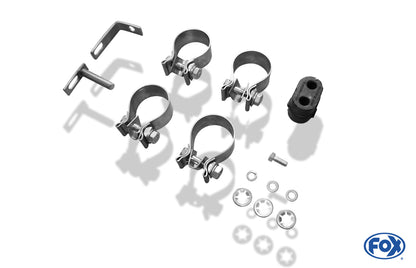 Toyota RAV 4 IV Endrohrsystem rechts/links passend auf original Mittelschalldämpfer - 2x80 Typ 17 rechts/links
