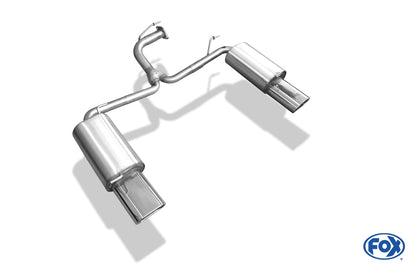 Toyota Avensis T25 Benzin - Combi Endschalldämpfer rechts/links - 160x80 Typ 53 rechts/links