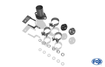 Toyota Avensis T25 Diesel - Combi Endschalldämpfer rechts/links - 160x80 Typ 53 rechts/links