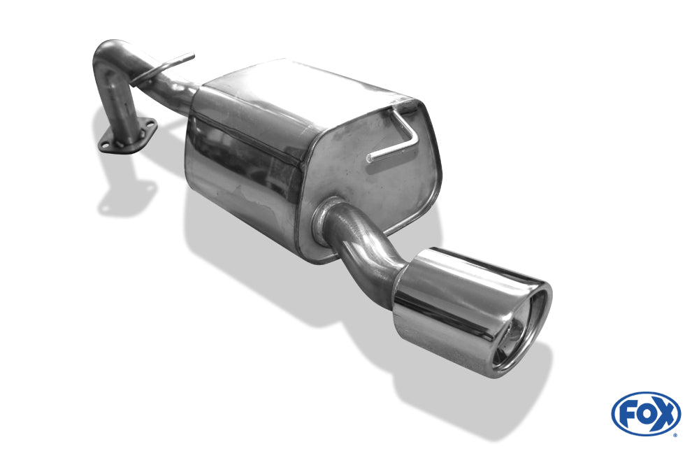 Toyota Yaris XP9 TS Endschalldämpfer einseitig passend an original Stoßstange - 1x90 Typ 17