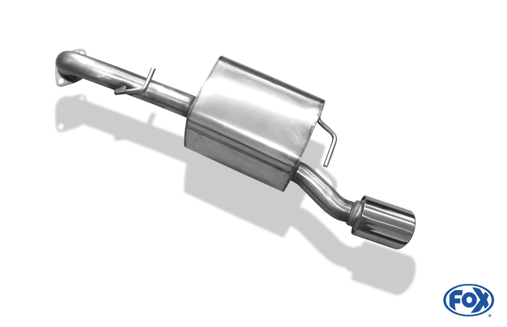 Toyota Yaris XP9 TS Endschalldämpfer einseitig passend an original Stoßstange - 1x90 Typ 17