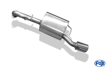 Toyota Yaris XP9 TS Endschalldämpfer einseitig passend an original Stoßstange - 1x90 Typ 17