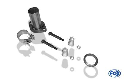 Toyota Yaris XP9 TS Endschalldämpfer einseitig passend an original Stoßstange - 1x90 Typ 17