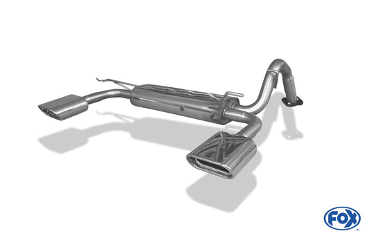 Toyota Yaris XP9F Endschalldämpfer quer Ausgang rechts/links - 150x70 Typ 53 rechts/links