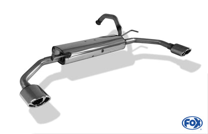 CitroenC1/ Toyota Aygo Endschalldämpfer Ausgang rechts/links - 106x71 Typ 33 rechts/links