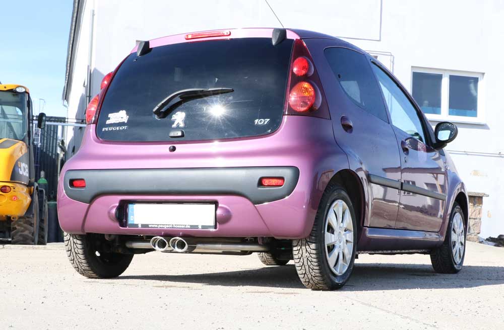 CitroenC1/ Peugeot 107/ Toyota Aygo Endschalldämpfer Ausgang mittig - 2x86x54 Typ 32