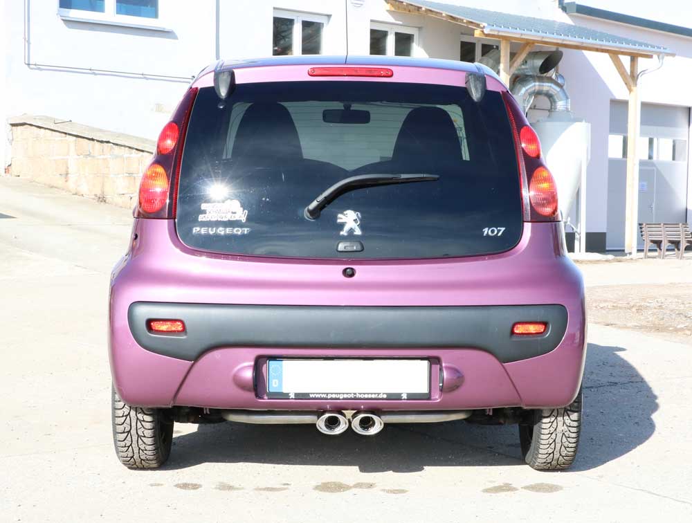 CitroenC1/ Peugeot 107/ Toyota Aygo Endschalldämpfer Ausgang mittig - 2x86x54 Typ 32
