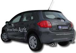 Toyota Auris Benzin Endschalldämpfer rechts/links - 2x90 Typ 13 rechts/links