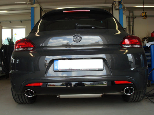 VW Scirocco R - 13 Endschalldämpfer Ausgang rechts/links - 115x85 Typ 32 rechts/links