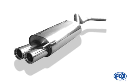 VW Polo 6N Endschalldämpfer Ø50mm - 2x76 Typ 13