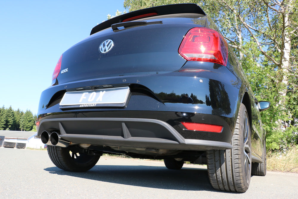 VW Polo 6R - GT und GTI Endschalldämpfer 63,5mm - 2x90 Typ 14