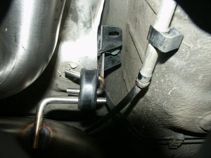 VW Golf IV 3-türig Endschalldämpfer Side Pipe - 2x70 Typ 10 Ausgang auf Fahrerseite