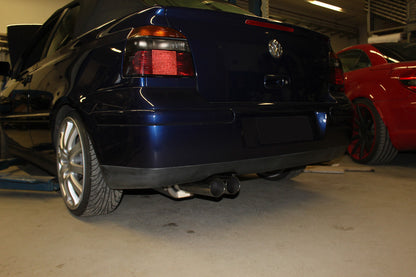VW Golf III/ IV Cabriolet Endschalldämpfer - 2x76 Typ 10