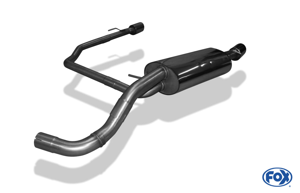 VW  Golf IV Endschalldämpfer Ausgang rechts/links Ø63,5mm - 1x90 Typ 25 rechts/links R32 Design