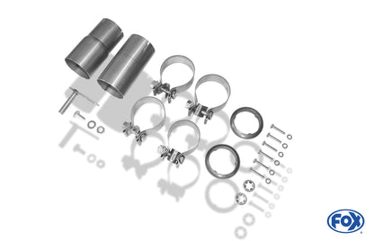 VW Golf V TSI Endschalldämpfer Ausgang mittig R32-Design - 2x90 Typ 16 mittig