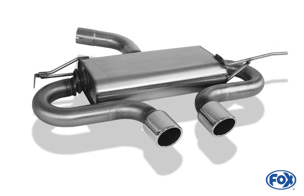 VW Golf V TSI Endschalldämpfer Ausgang mittig R32-Design - 2x90 Typ 16 mittig