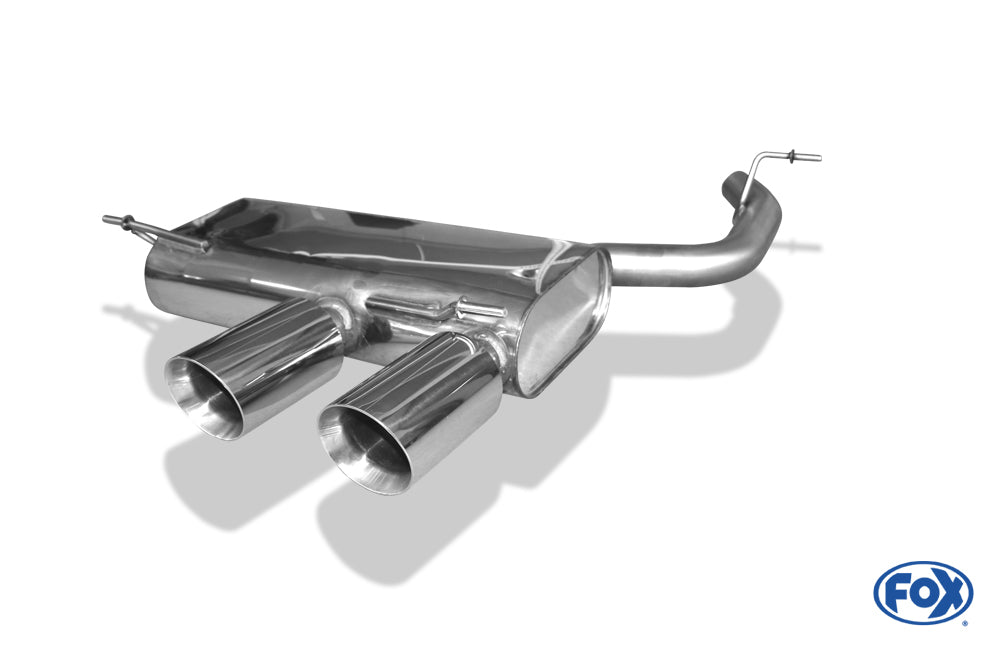 VW Golf V R32 Endschalldämpfer Ausgang mittig - 2x100 Typ 25