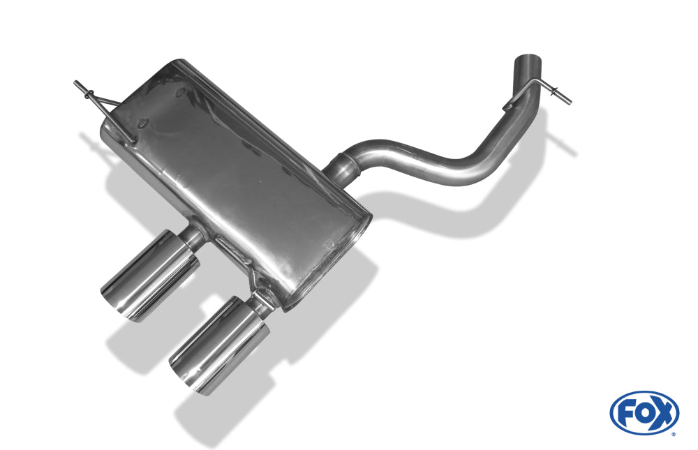 VW Golf V R32 Endschalldämpfer Ausgang mittig - 2x100 Typ 25