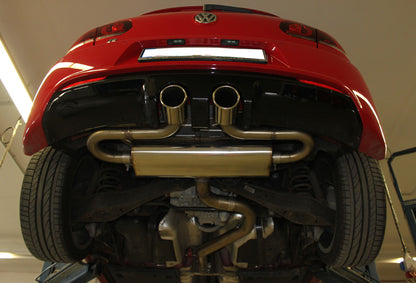 VW Golf VI R 4motion Endschalldämpfer Ausgang mittig - 2x100 Typ 16