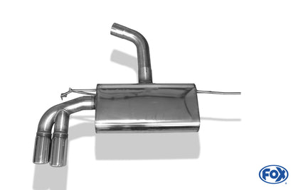 VW Golf VII  - Einzelradaufhängung Endschalldämpfer einseitig - 2x80 Typ 16