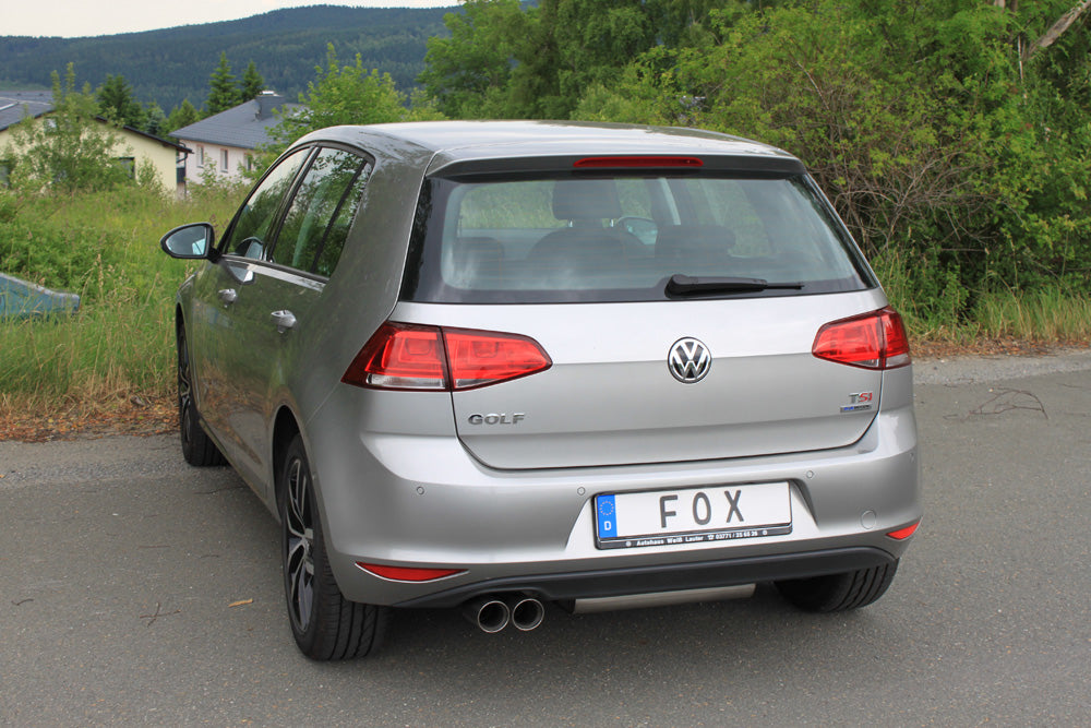 VW Golf VII  - Einzelradaufhängung Endschalldämpfer einseitig - 2x80 Typ 25