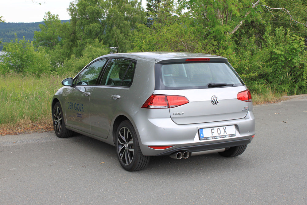 VW Golf VII  - Einzelradaufhängung Endschalldämpfer einseitig - 2x80 Typ 25
