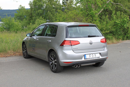 VW Golf VII - mit starrer Hinterachse Endschalldämpfer einseitig - 2x80 Typ 25
