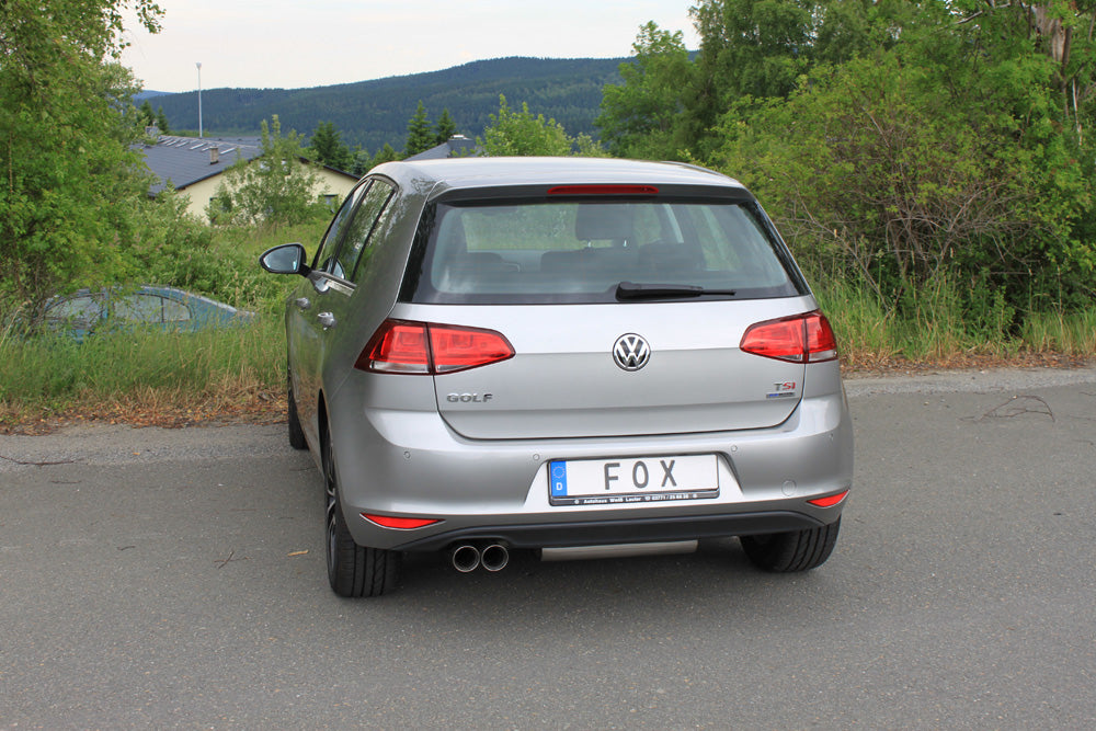 VW Golf VII  - Einzelradaufhängung Endschalldämpfer einseitig - 2x80 Typ 25