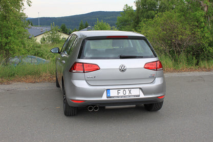 VW Golf VII - mit starrer Hinterachse Endschalldämpfer einseitig - 2x80 Typ 25