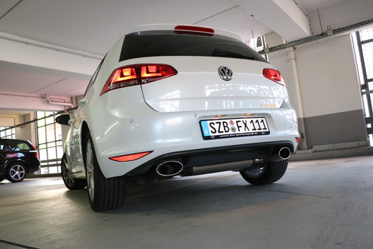 VW Golf VII - mit starrer Hinterachse Endschalldämpfer rechts/links - 160x90 Typ 38 rechts/links