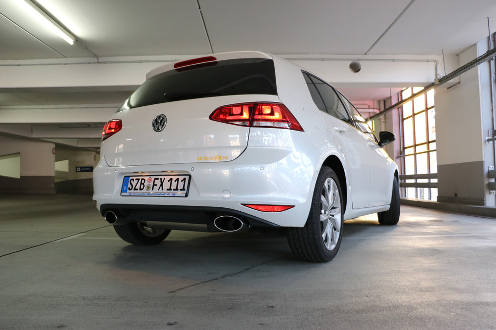 VW Golf VII - mit starrer Hinterachse Endschalldämpfer rechts/links - 160x90 Typ 38 rechts/links