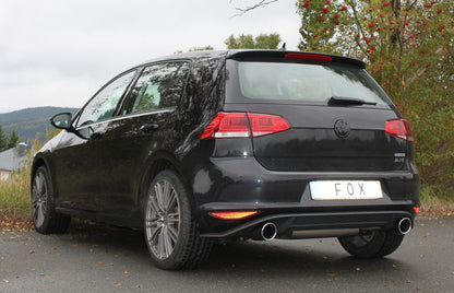 VW Golf VII - starre Hinterachse - GTI-Optik Endschalldämpfer rechts/links - 1x100 Typ 16 rechts/links