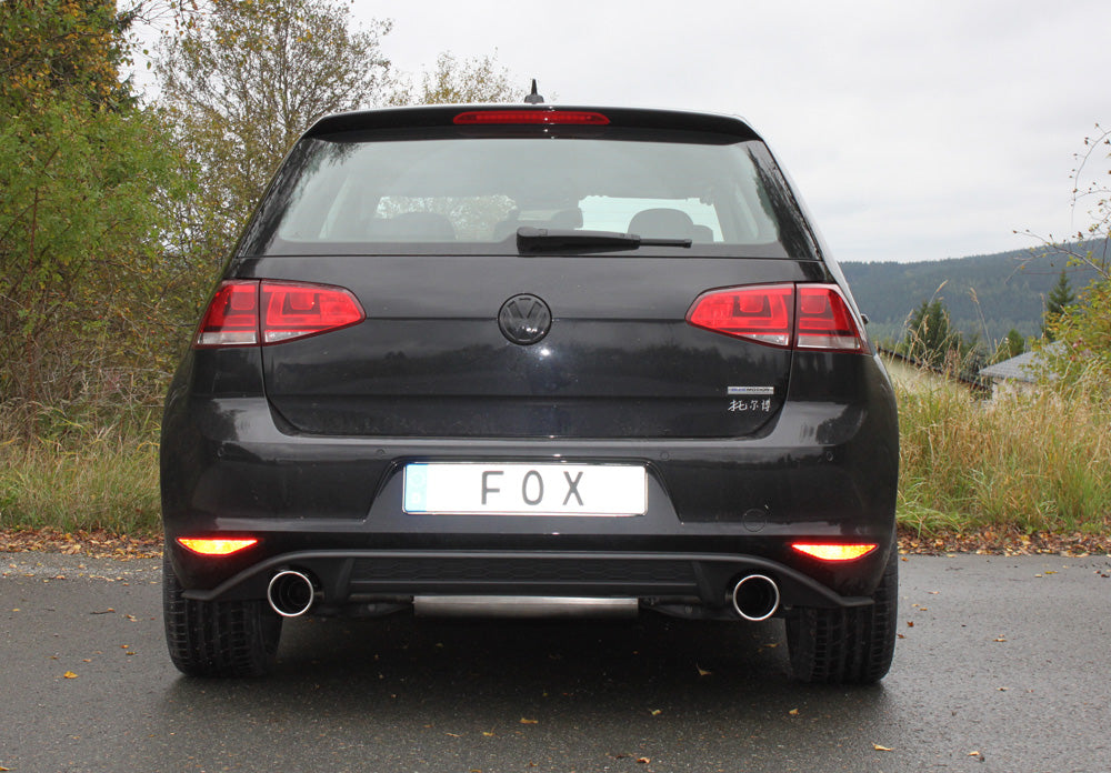 VW Golf VII - starre Hinterachse - GTI-Optik Endschalldämpfer rechts/links - 1x100 Typ 16 rechts/links