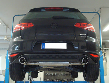 VW Golf VII - starre Hinterachse - GTI-Optik Endschalldämpfer rechts/links - 1x100 Typ 16 rechts/links
