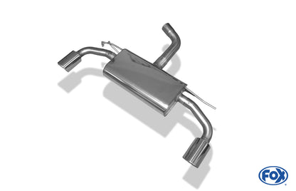 VW Golf VII Facelift starre Hinterachse - Einsatz carbon Endschalldämpfer rechts/links - 1x100 Typ 16 rechts/links inkl. Heckeinsatz Carbon-Look