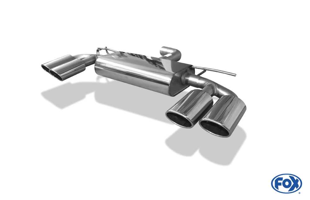 VW Golf VII - starre Hinterachse - Golf R-Optik Endschalldämpfer rechts/links - 2x115x85 Typ 32 rechts/links