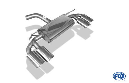 VW Golf VII - starre Hinterachse - Golf R-Optik Endschalldämpfer rechts/links - 2x115x85 Typ 32 rechts/links