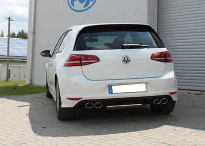 VW Golf VII - starre Hinterachse - Golf R-Optik Endschalldämpfer rechts/links - 2x115x85 Typ 32 rechts/links