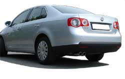 VW Jetta V/ Golf V Variant Endschalldämpfer - 2x80 Typ 17