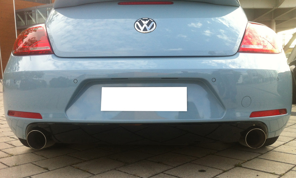 VW Beetle R-Paket - 16 (5C) Coupe & Cabrio Einzelradauf. Endschalldämpfer Ausgang rechts/links - 1x100 Typ 25 rechts/links