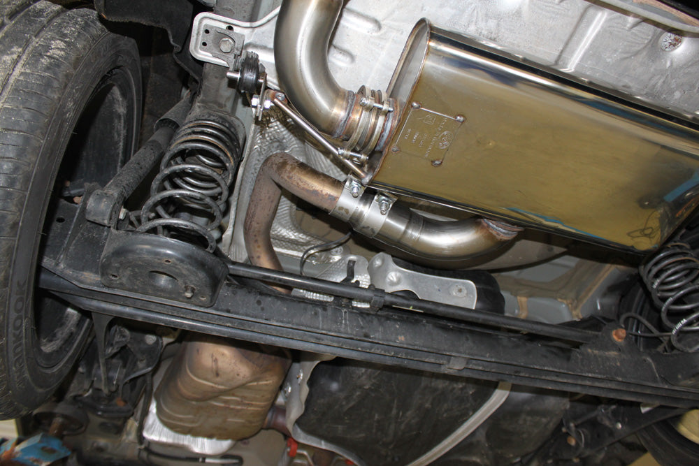 VW Beetle 1,4l - 16 (5C) Coupe & Cabrio - Starre Hinterachse Endschalldämpfer einseitig - 2x80 Typ 16
