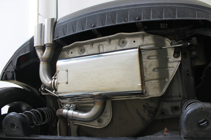 VW Beetle 1,4l - 16 (5C) Coupe & Cabrio - Starre Hinterachse Endschalldämpfer einseitig - 2x90 Typ 16