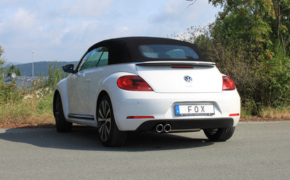 VW Beetle 1,2l - 16 (5C) Coupe & Cabrio - Starre Hinterachse Endschalldämpfer einseitig - 2x90 Typ 16